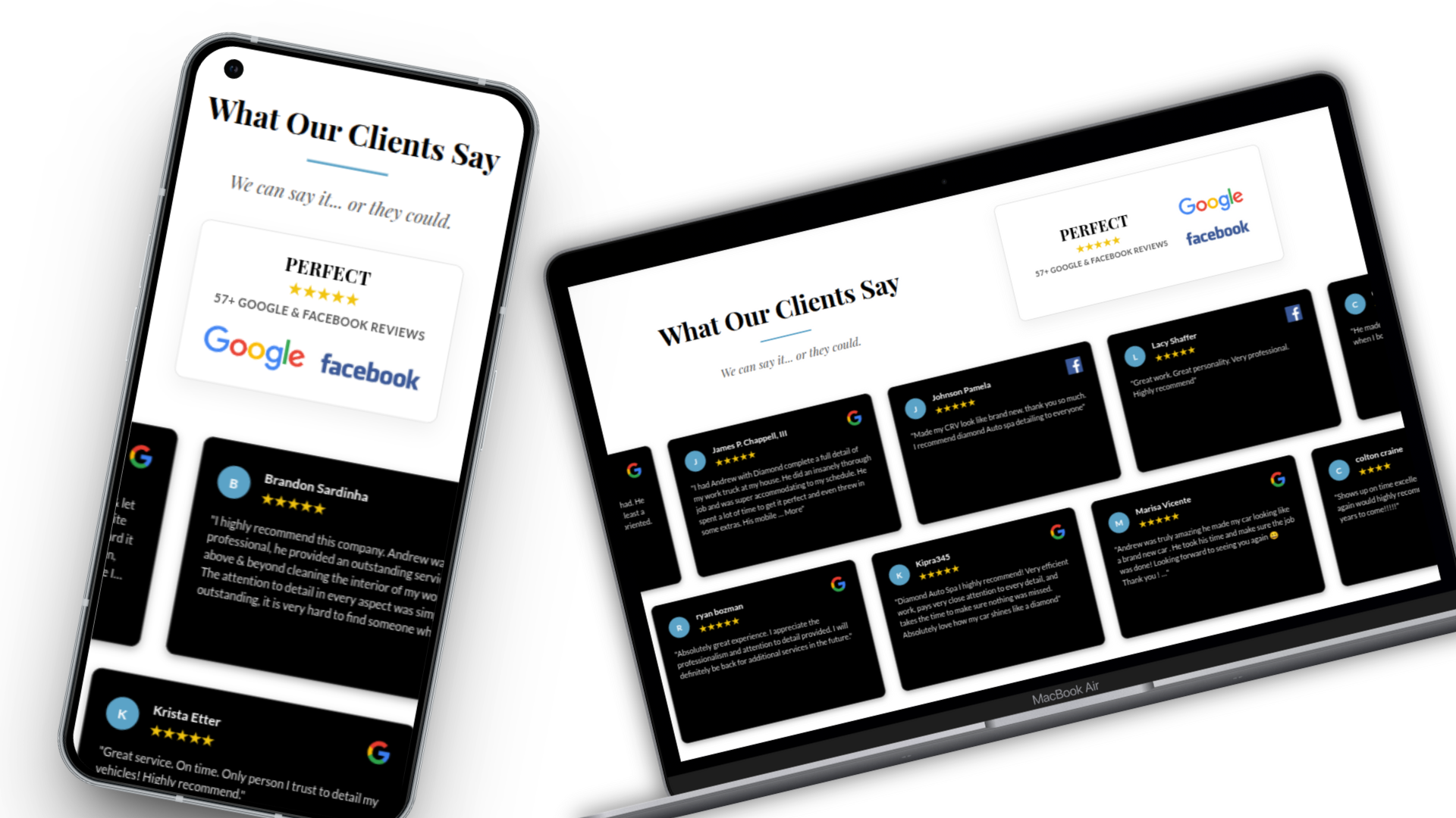 Diamond Auto Spa & Detailing Website