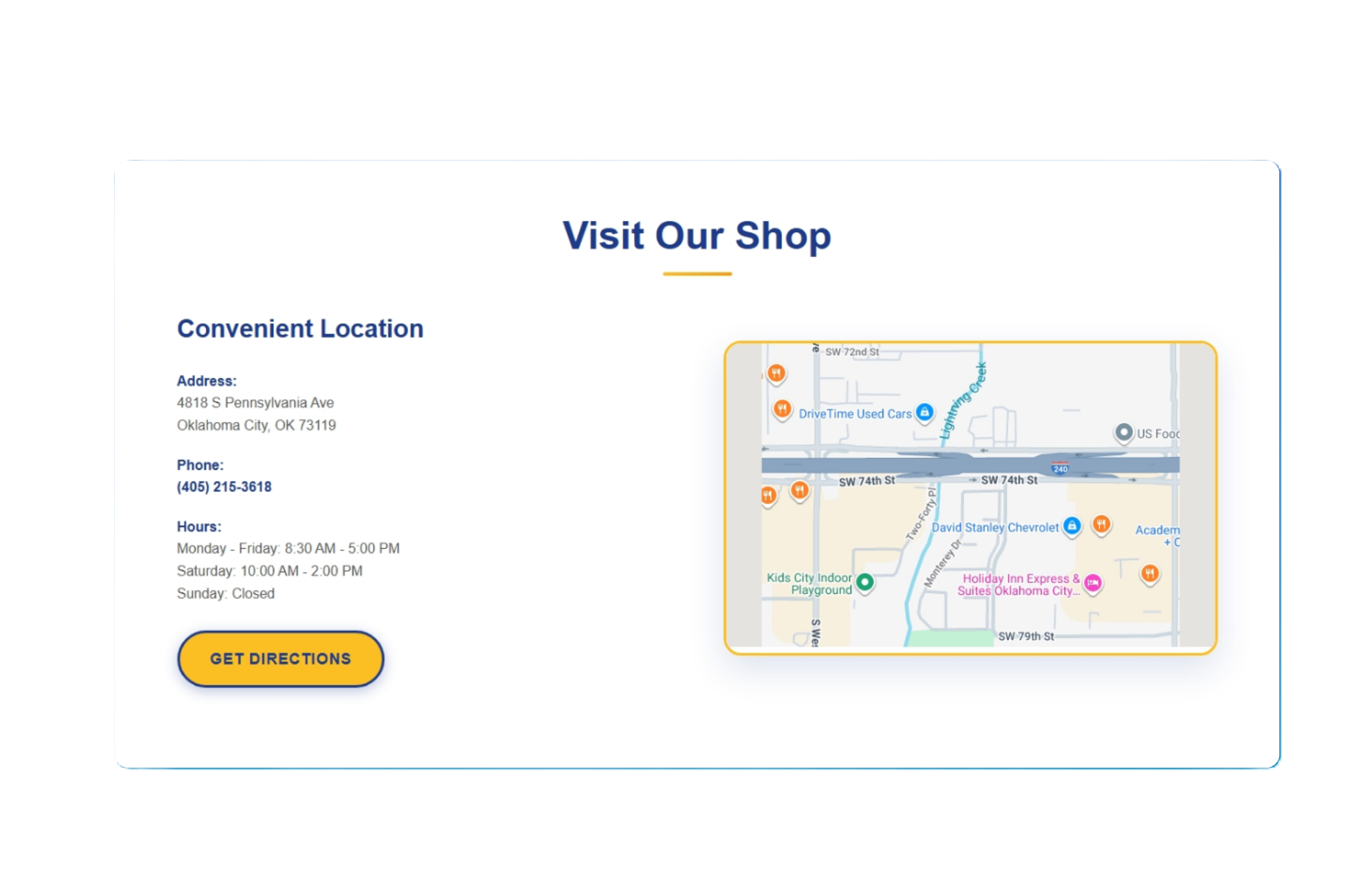 Location Map & Hours